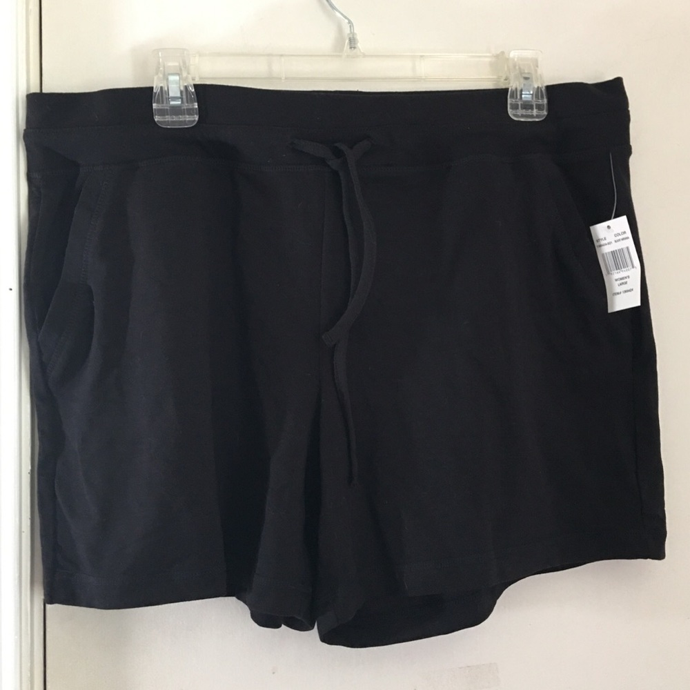 32 Degrees Cool womens black high rise shorts